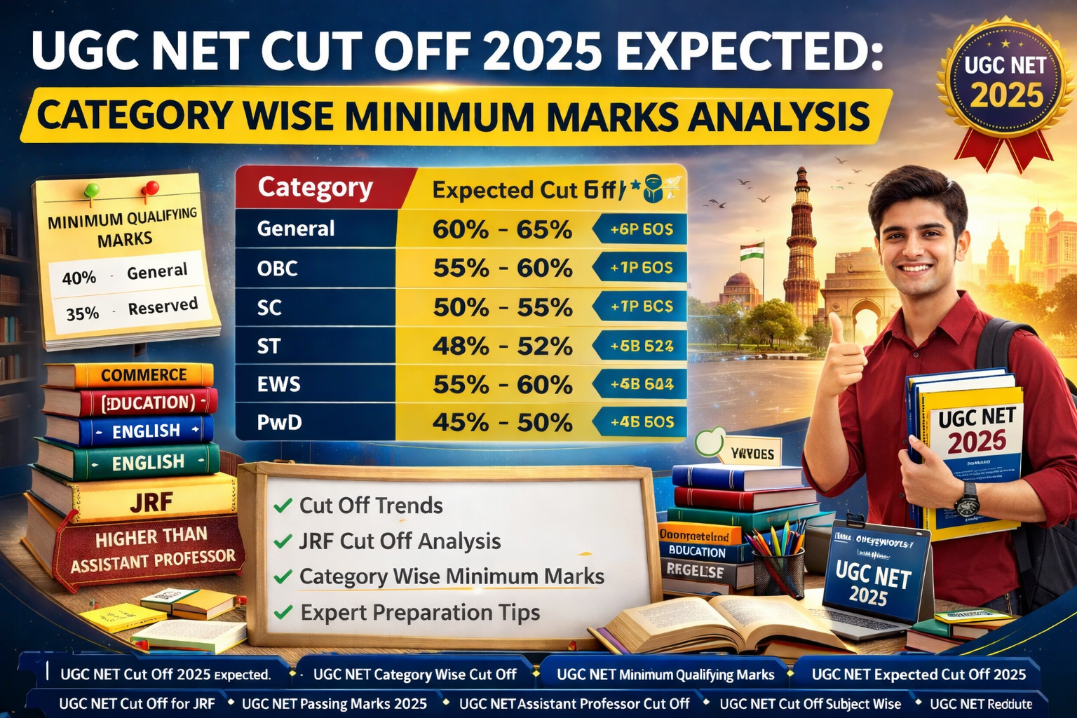 UGC NET Cut Off 2025 Expected: Category Wise Minimum Marks Analysis