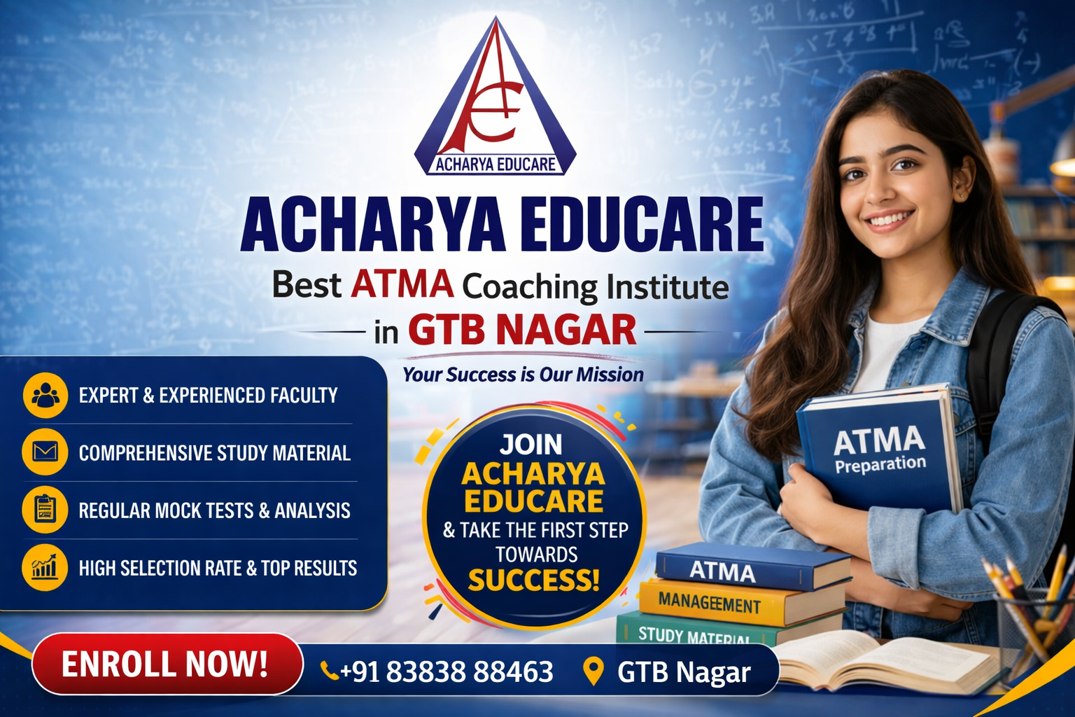 Best ATMA Coaching Institute in GTB Nagar, Delhi – Acharya Educare | ATMA Exam 2026 Complete Guide