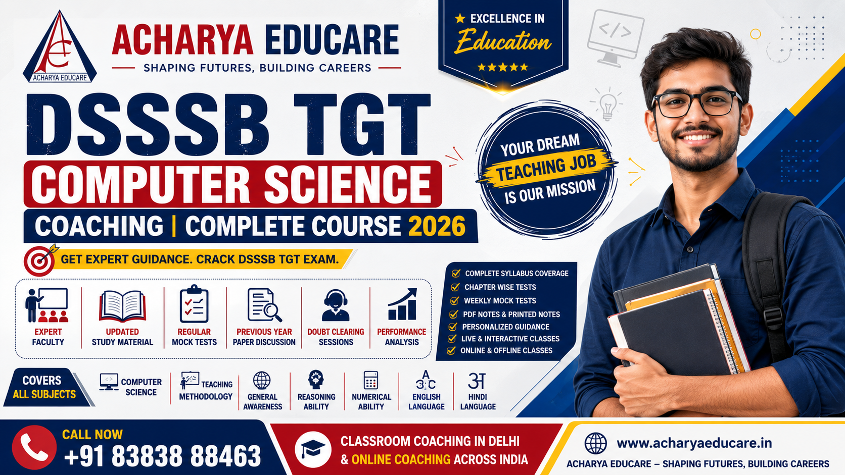 DSSSB TGT Computer Science Coaching | Complete Course 2026