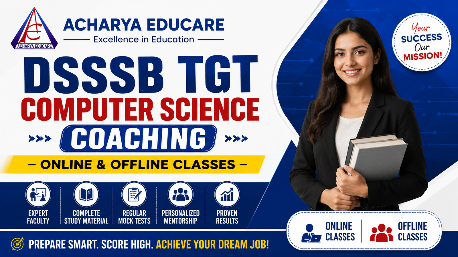 DSSSB TGT Computer Science Coaching – Online & Offline Classes | Acharya Educare