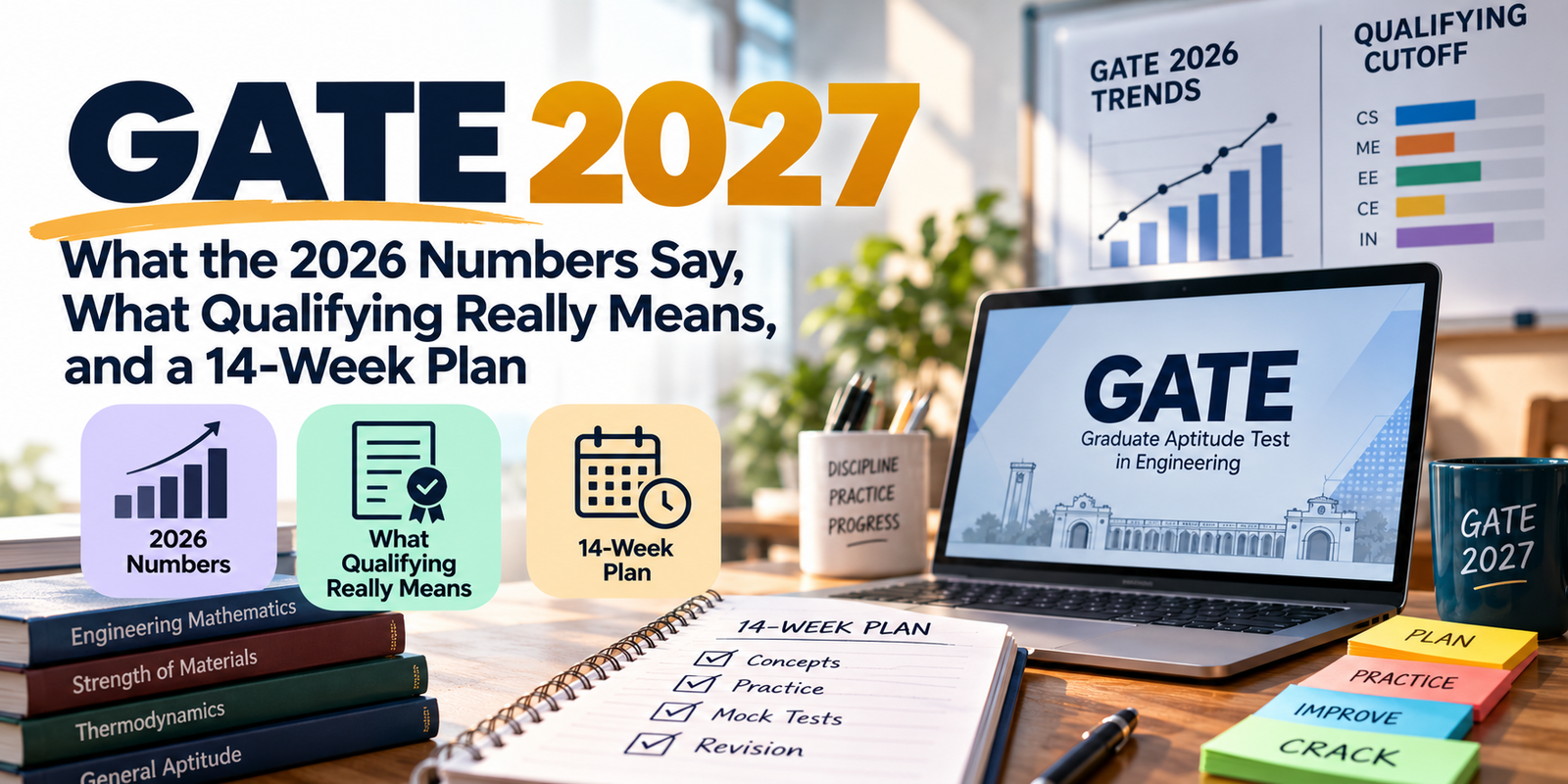 GATE 2027: What the 2026 Numbers Say, What Qualifying Really Means, and a 14-Week Plan